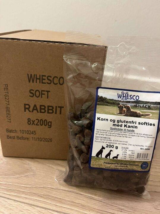 Hel kasse Whesco Softies – Kanin- 8 x 200 gram