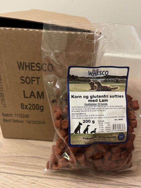 Hel kasse - Whesco Softies– Lam – 8 x 200 gram