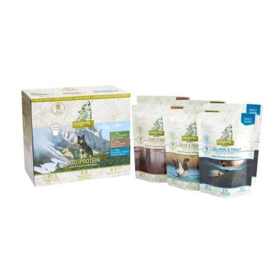ISEGRIM våd foder, Multipack, Duo Protein 6 stk.