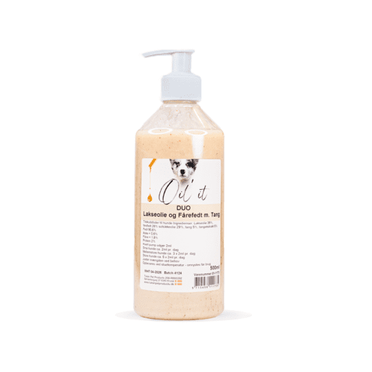 Oil'it DUO Lakseolie og Fårefedt m. Tang 500ml