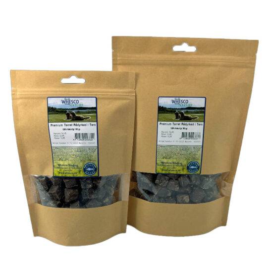Whesco Premium tørret Rådyrkød i tern 300 gram