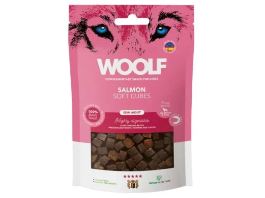 Woolf Soft Cubes Salmon 100 g