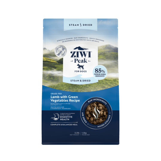 ZiwiPeak Steam & Dried Dog Lamb Pouch