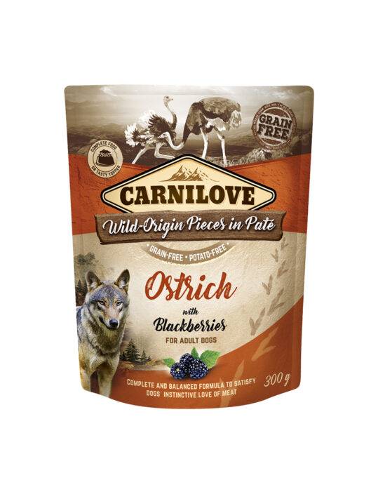 Carnilove Paté med Struds og Brombær – 300 g