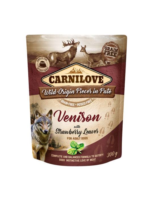 Carnilove Paté med Vildt og Jordbærblade – 300 g