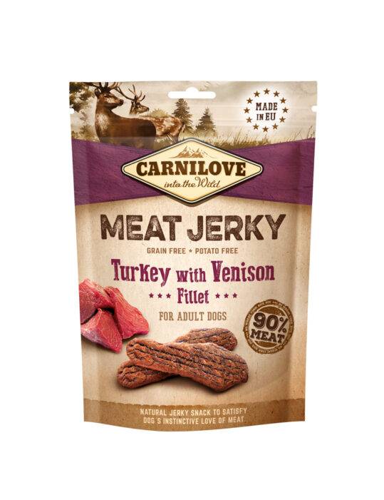 Carnilove Jerky med Kalkun & Vildtfilét – 100 g