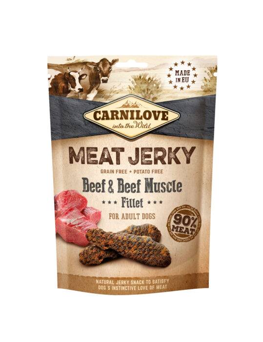 Carnilove Jerky – Oksekød & Muskelkødsfilet – 100 g