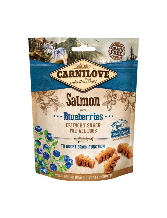 Carnilove Crunchy Snack med Laks & Blåbær – 200 g
