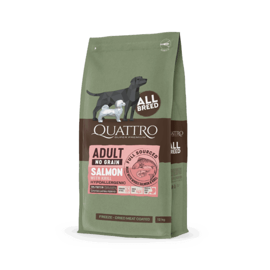 Quattro Super Premium Kornfri Foder – Laks & Krill
