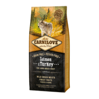 Carnilove Kornfrit Laks & Kalkun – Large Breed Adult (til store hunde)